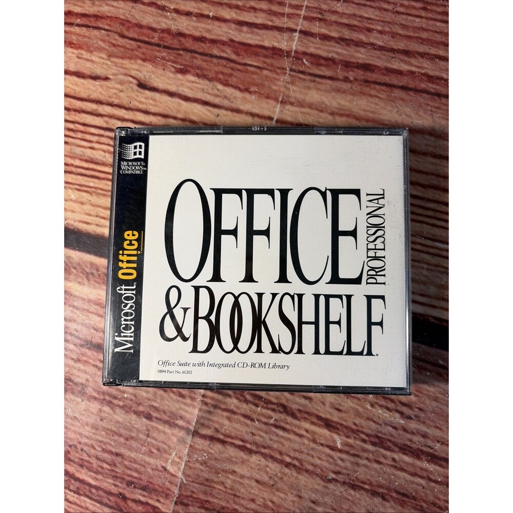 MICROSOFT OFFICE PROFESSIONAL 4.3 PC CD-ROM SOFTWARE 1994